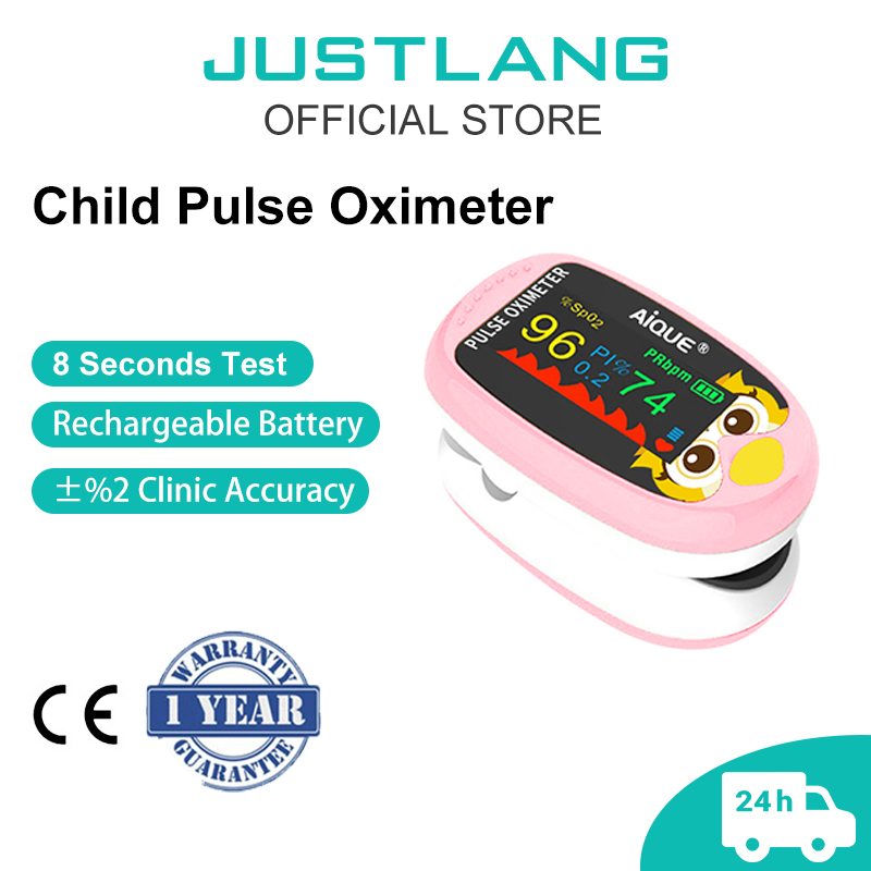 Pulse Oximeter Fingertip Rechargeable - JUSTLANG 디지털 만화 산소포화도 측정기 충전식