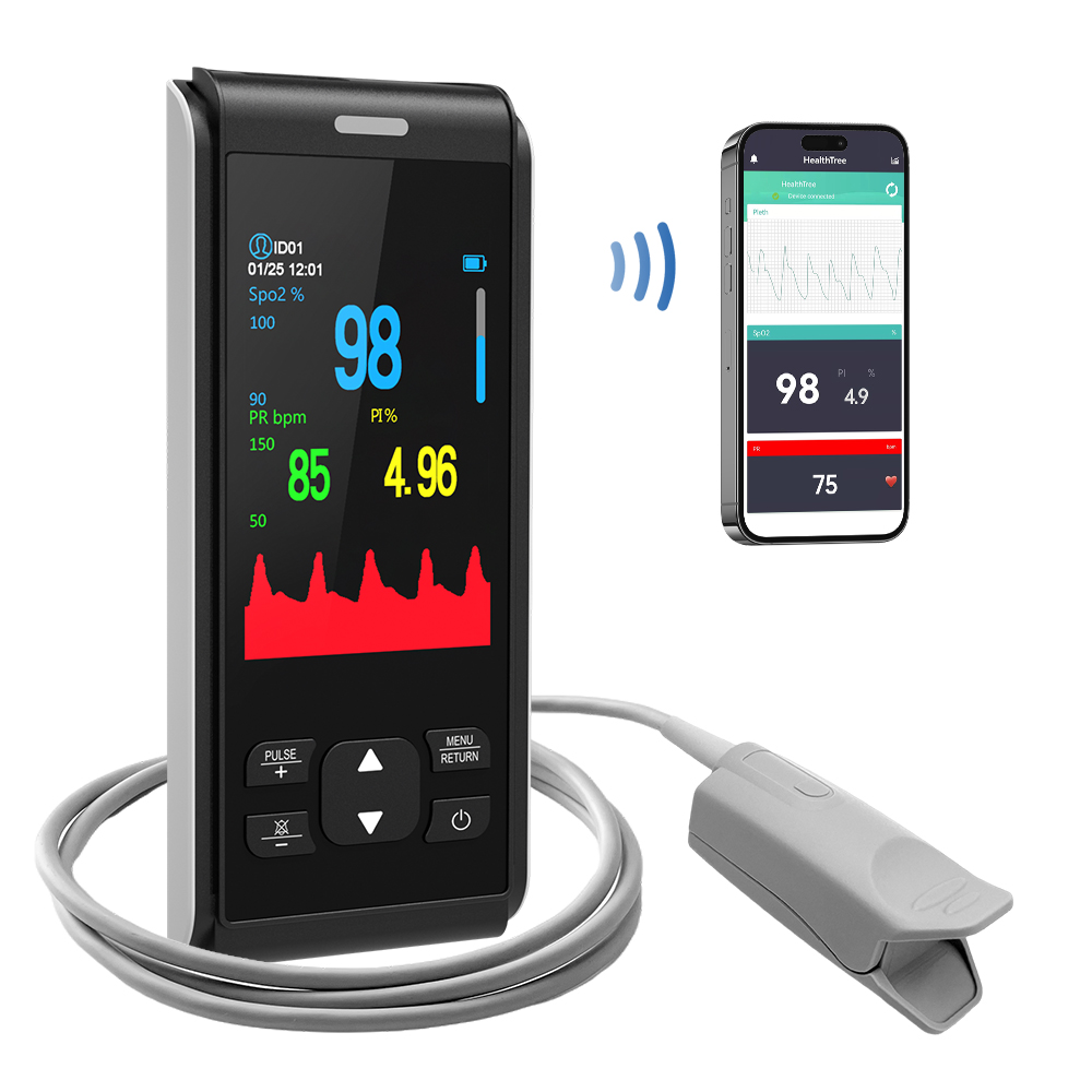 HealthTree 성인용 휴대용 맥박 산소 농도계 손 - Pulse Oximeter Fingertip Rechargeable 리뷰 및 가격
