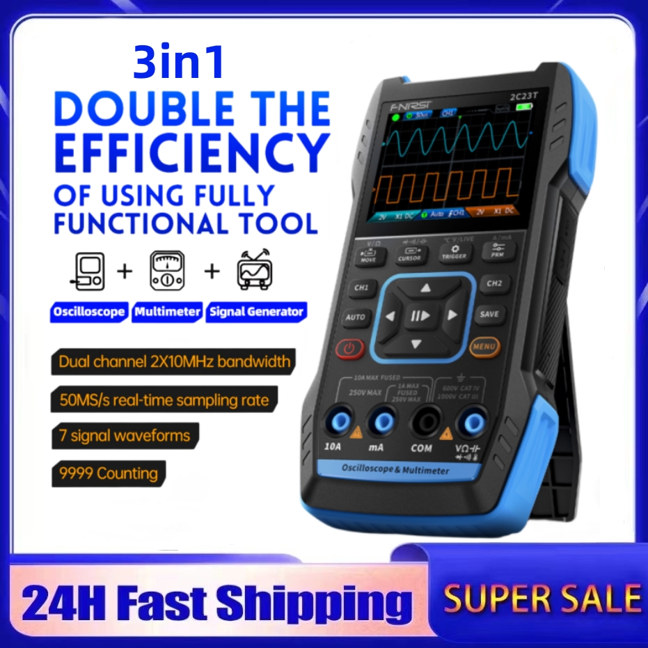 2C23T 3-in-1 디지털 오실로스코프 10MHz  - Fnirsi Digital Oscilloscope Handheld 리뷰 및 가격
