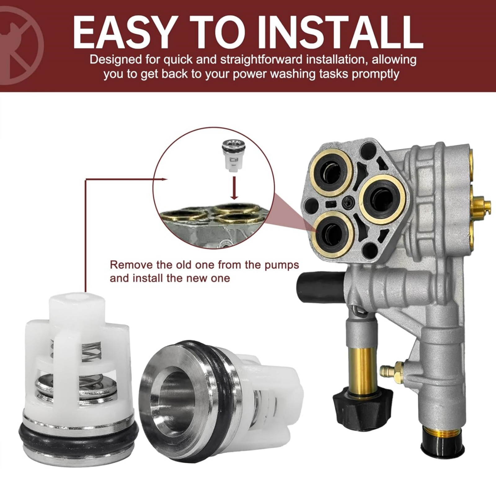 O-링 및 시트가 포함된 6개 고압 세척기 밸브 수리  - Vacuum Chamber Kit With Pump 리뷰 및 가격