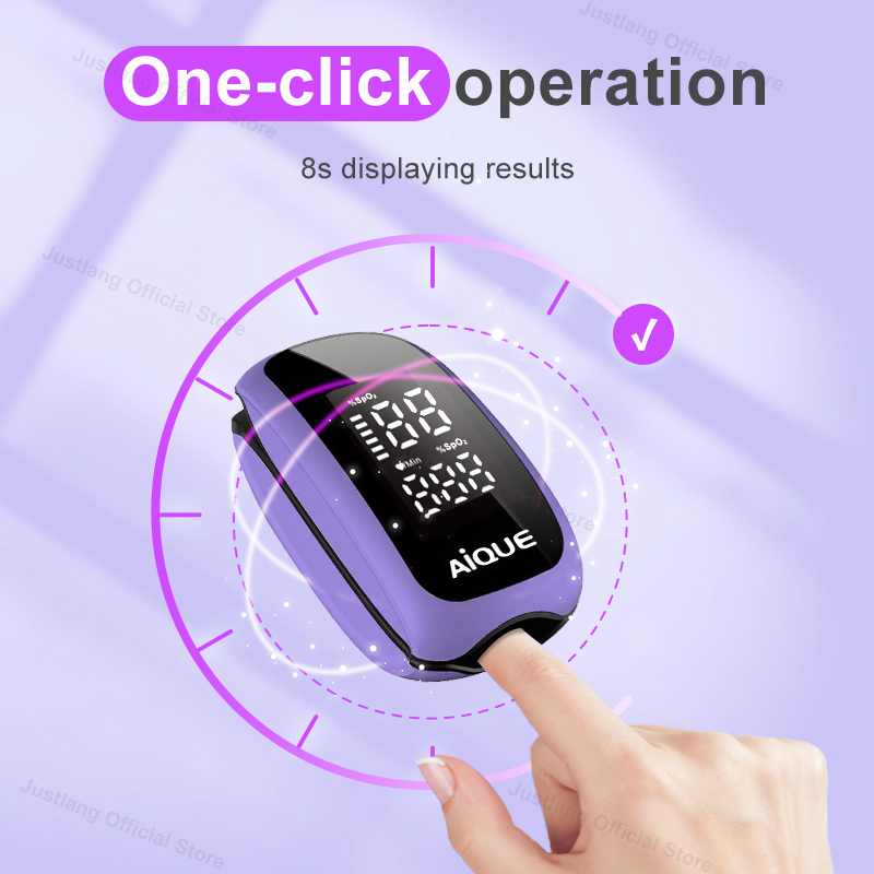 AiQUE 보라색 충전식 산소 농도계 의료 스트랩 끈  - Pulse Oximeter Fingertip Rechargeable 리뷰 및 가격